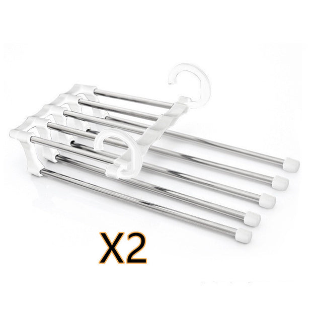 5-in-1 Multi-Functional Stainless Steel Wardrobe Hanger