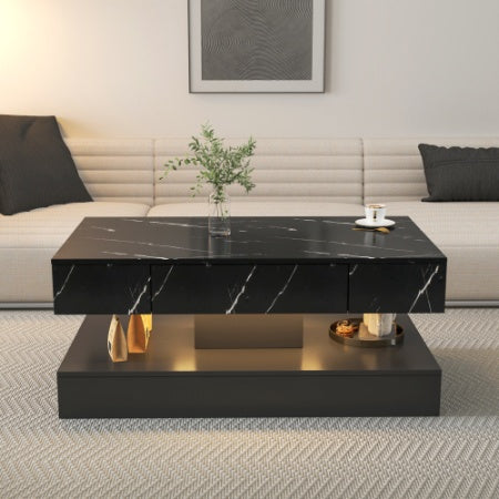 6.93" High Modern LED Coffee Table