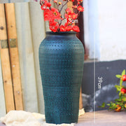 Ceramic Old Vases with Dried Flowers – Living Room Decor