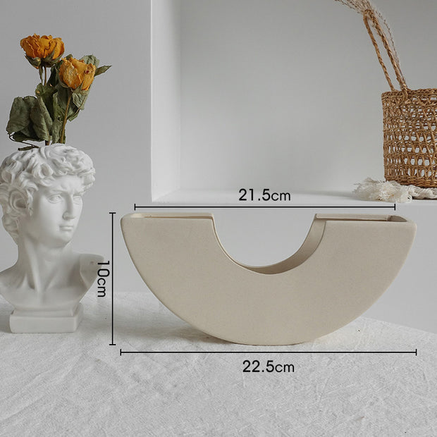 Simplicity Ceramic Vase – Home Decoration Ornament