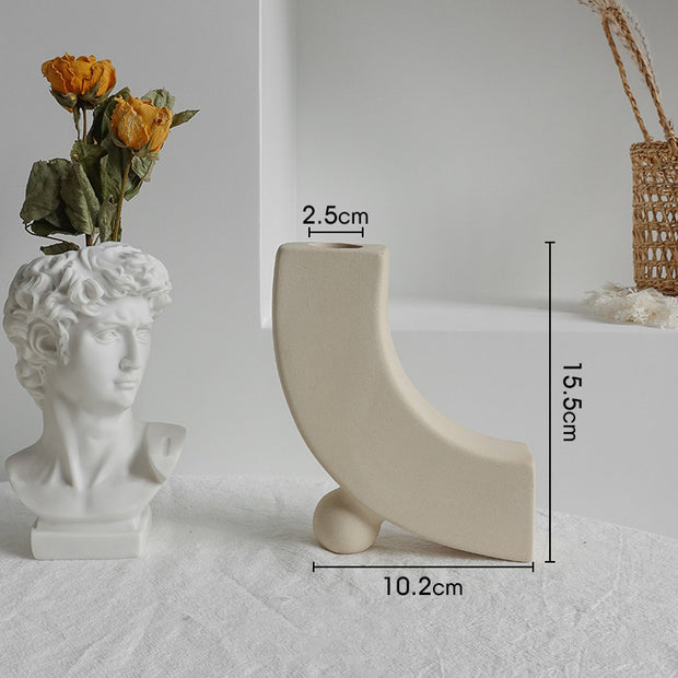 Simplicity Ceramic Vase – Home Decoration Ornament