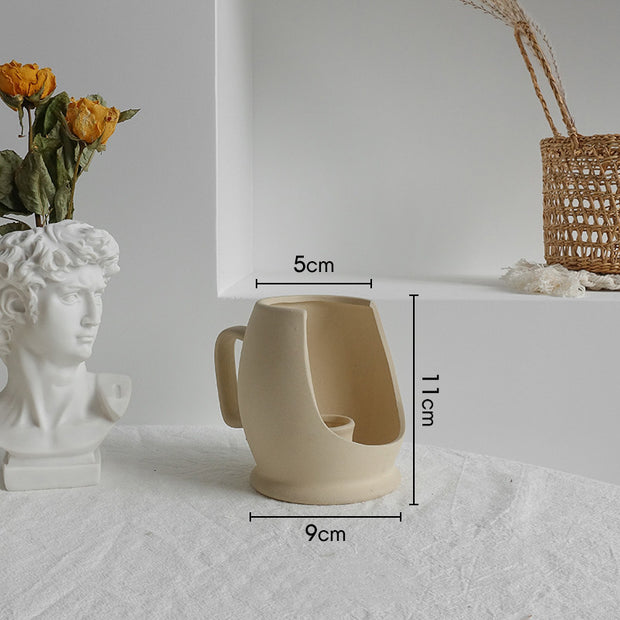 Simplicity Ceramic Vase – Home Decoration Ornament