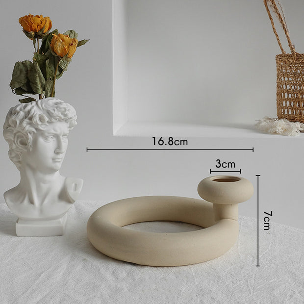 Simplicity Ceramic Vase – Home Decoration Ornament