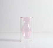 Nordic Colorful Glass Vase – Transparent Home Décor