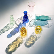 Nordic Colorful Glass Vase – Transparent Home Décor