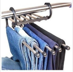 5-in-1 Multi-Functional Stainless Steel Wardrobe Hanger