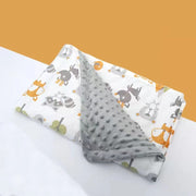 High-Quality Winter Flannel Fleece Baby Blanket – Flamingo Design