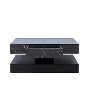 6.93" High Modern LED Coffee Table