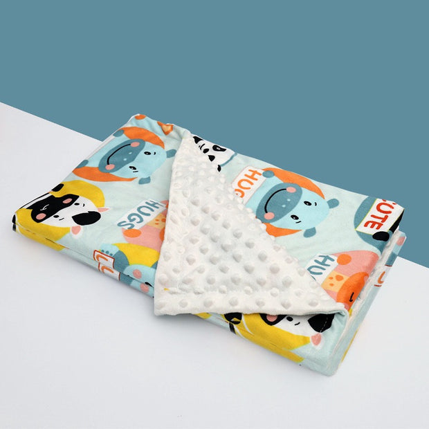 High-Quality Winter Flannel Fleece Baby Blanket – Flamingo Design