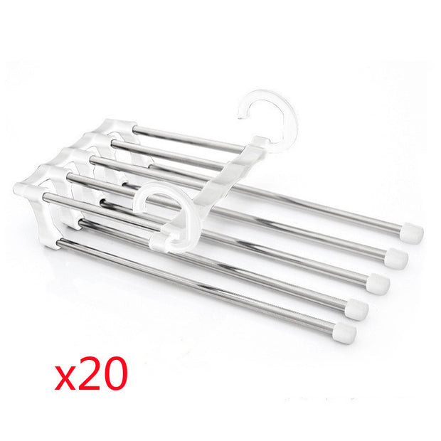 5-in-1 Multi-Functional Stainless Steel Wardrobe Hanger