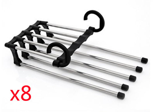 5-in-1 Multi-Functional Stainless Steel Wardrobe Hanger