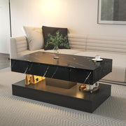 6.93" High Modern LED Coffee Table