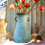 Ceramic Old Vases with Dried Flowers – Living Room Decor