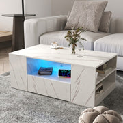 Modern LED Coffee Table with Storage