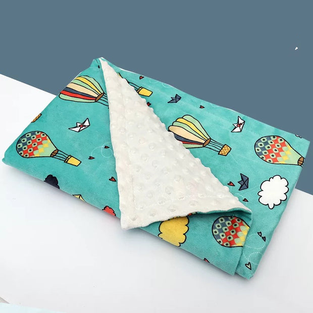 High-Quality Winter Flannel Fleece Baby Blanket – Flamingo Design