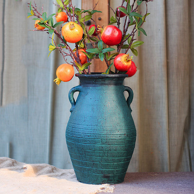 Ceramic Old Vases with Dried Flowers – Living Room Decor