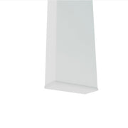 Modern White & Clear Coffee Table – Living Room Centerpiece