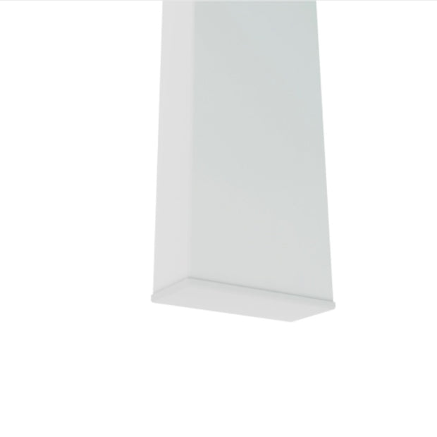 Modern White & Clear Coffee Table – Living Room Centerpiece