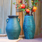 Ceramic Old Vases with Dried Flowers – Living Room Decor