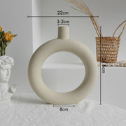Simplicity Ceramic Vase – Home Decoration Ornament