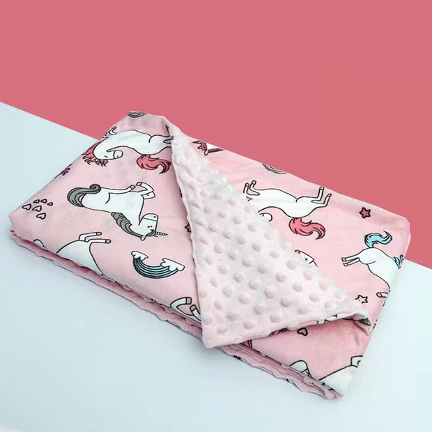 High-Quality Winter Flannel Fleece Baby Blanket – Flamingo Design