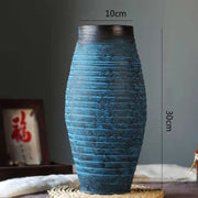 Ceramic Old Vases with Dried Flowers – Living Room Decor