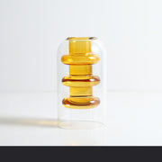 Nordic Colorful Glass Vase – Transparent Home Décor