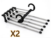 5-in-1 Multi-Functional Stainless Steel Wardrobe Hanger