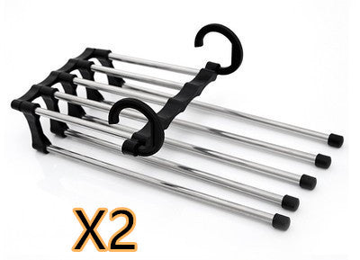5-in-1 Multi-Functional Stainless Steel Wardrobe Hanger