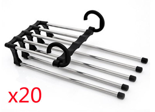 5-in-1 Multi-Functional Stainless Steel Wardrobe Hanger