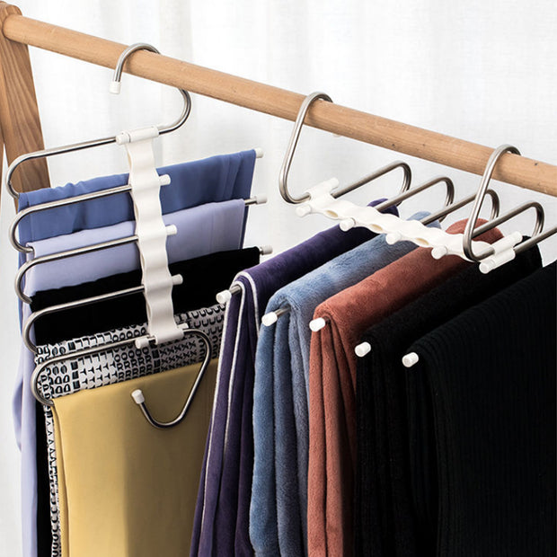 5-in-1 Multi-Functional Stainless Steel Wardrobe Hanger