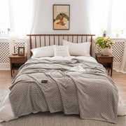 Autumn & Winter Milk Velvet Thickened Yarn-Dyed Blanket