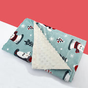 High-Quality Winter Flannel Fleece Baby Blanket – Flamingo Design