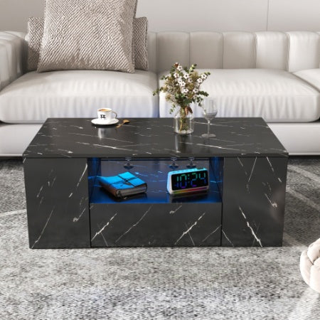 Modern LED Coffee Table with Storage