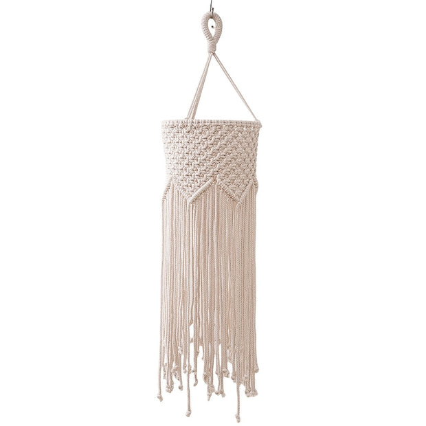 Hand-Woven Bohemian Chandelier Lampshade