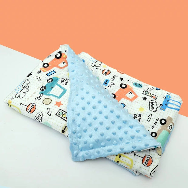 High-Quality Winter Flannel Fleece Baby Blanket – Flamingo Design