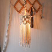 Hand-Woven Bohemian Chandelier Lampshade